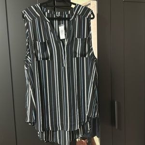 Torrid striped sleeveless top